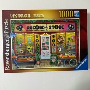Ravensburger Record Store Puzzle with Vibrant Colors 1000 pieces